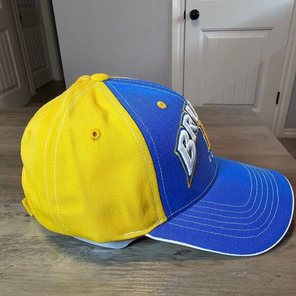 Vtg UCLA Bruins Strapback Hat Cap Blue Yellow Wool 90s College Preppy California - Picture 5 of 9